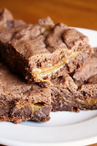 caramel-brownies