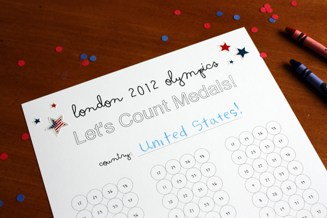 printable olympics medal count sheet