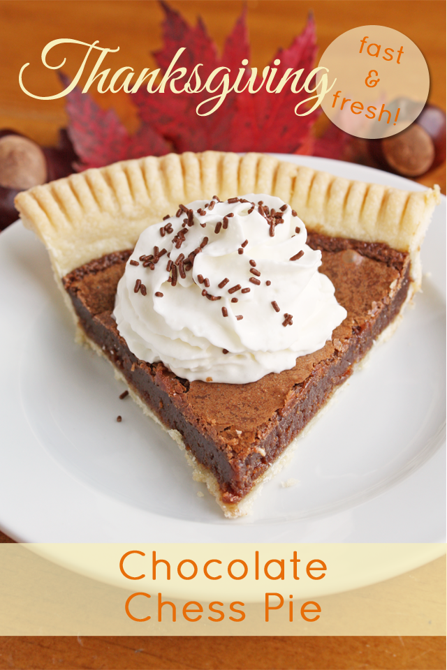 Chocolate Chess Pie is an easy, delicious, fudgy pie that will become a family favorite!