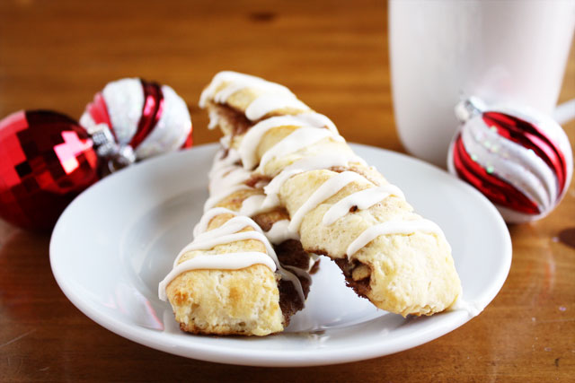 These easy breakfast biscuits are filled with cinnamon sugar and pecans!