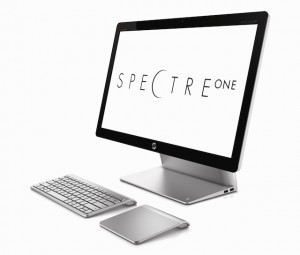 HP Spectre One Left Facing with Keyboard