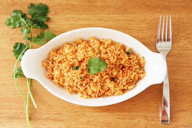 This is our go-to spanish rice recipe! It produces delicious, fluffy rice every time.