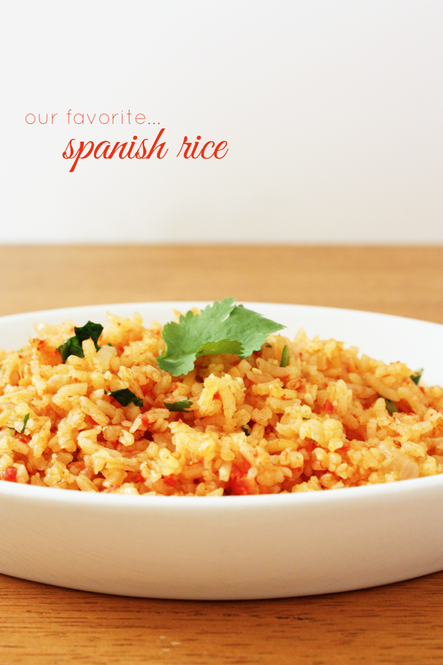 This is our go-to spanish rice recipe! It produces delicious, fluffy rice every time.