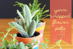 yarn-wrapped-flower-pots