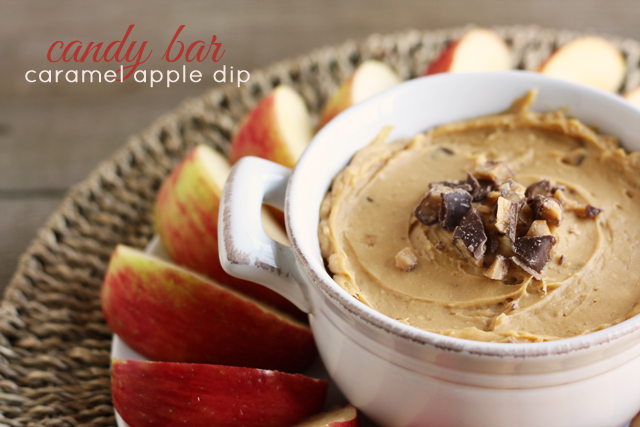 candy bar caramel apple dip