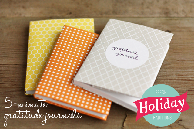 Make these quick gratitude journals to help you be more mindful this Thanksgiving season.