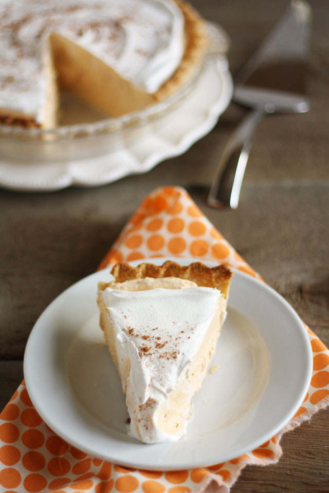 The creamy, dreamy pumpkin chiffon pie is my favorite Thanksgiving dessert!