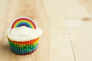 DIY-rainbow-cupcakes