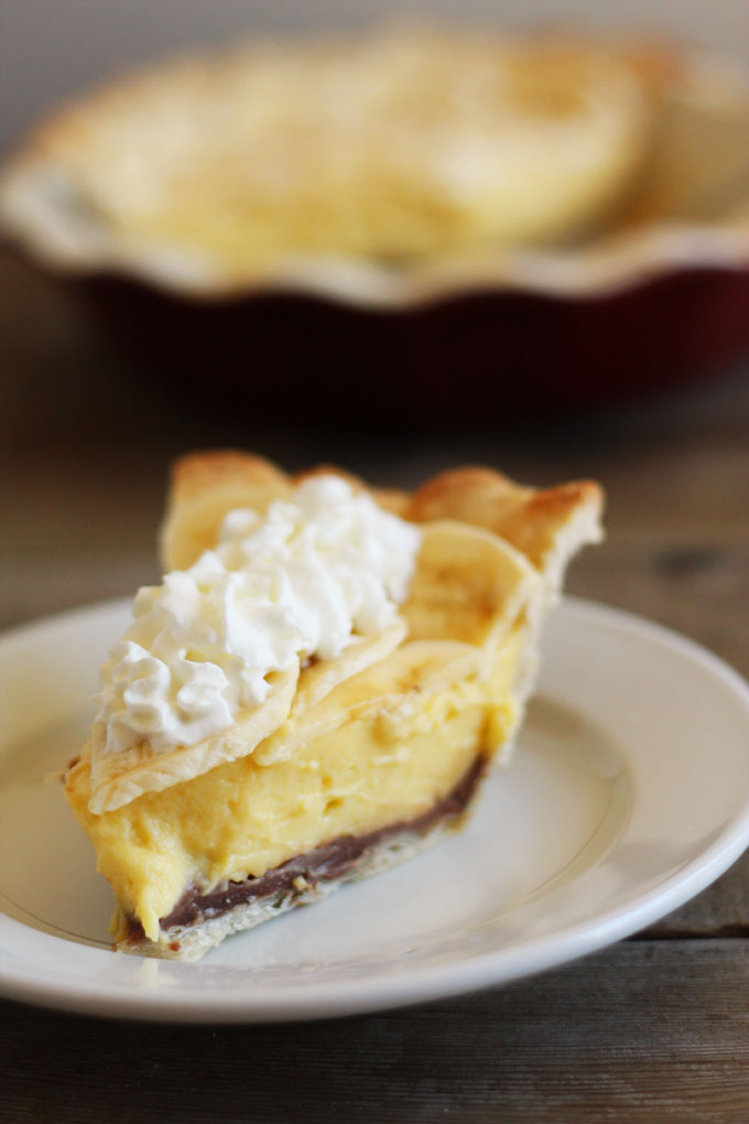 Black-Bottom Banana Cream Pie - Lulu the Baker