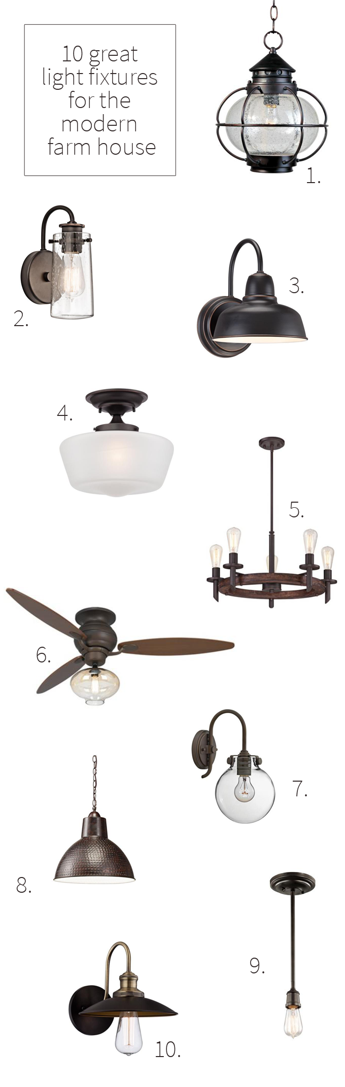 Modern farmhouse 2024 lighting fixtures