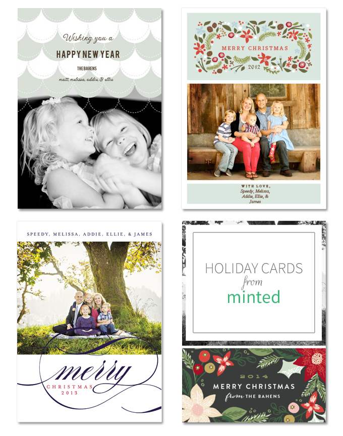 minted christmas holiday card giveaway