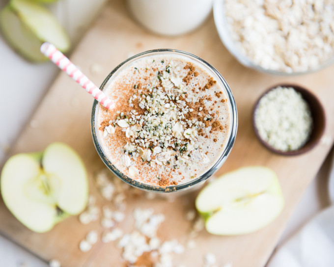 Apple n Oats Breakfast Smoothie-4