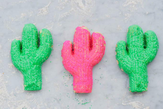 cactus sugar cookies cast-iron