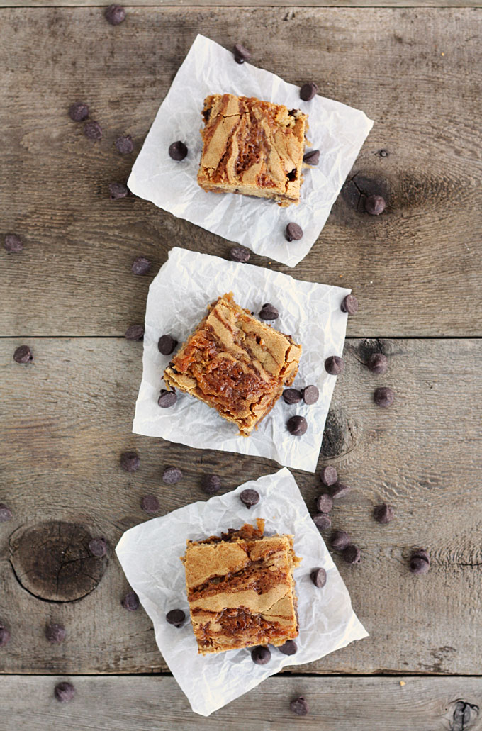 chocolate coconut caramel blondies