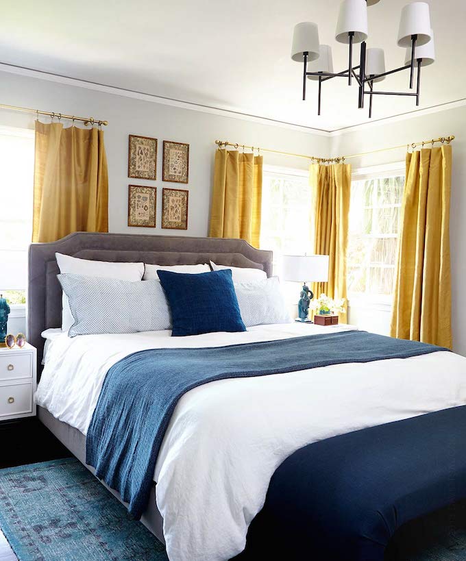 New Navy Blue And White Bedrooms for Small Space