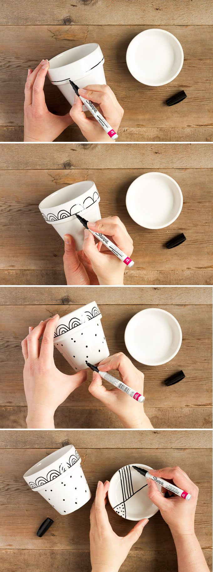 Adorable Painted Pot Holders Craft