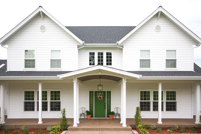 We added cedar planks to our front porch pillars, and the transformation is amazing!!