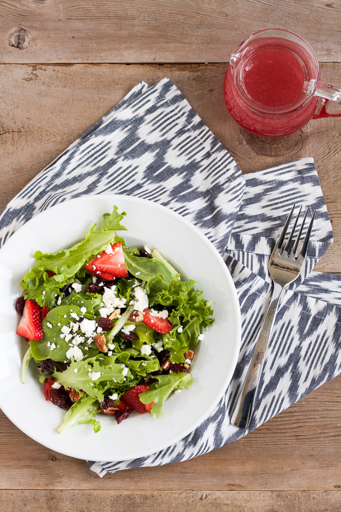 This salad is perfect for strawberry season!