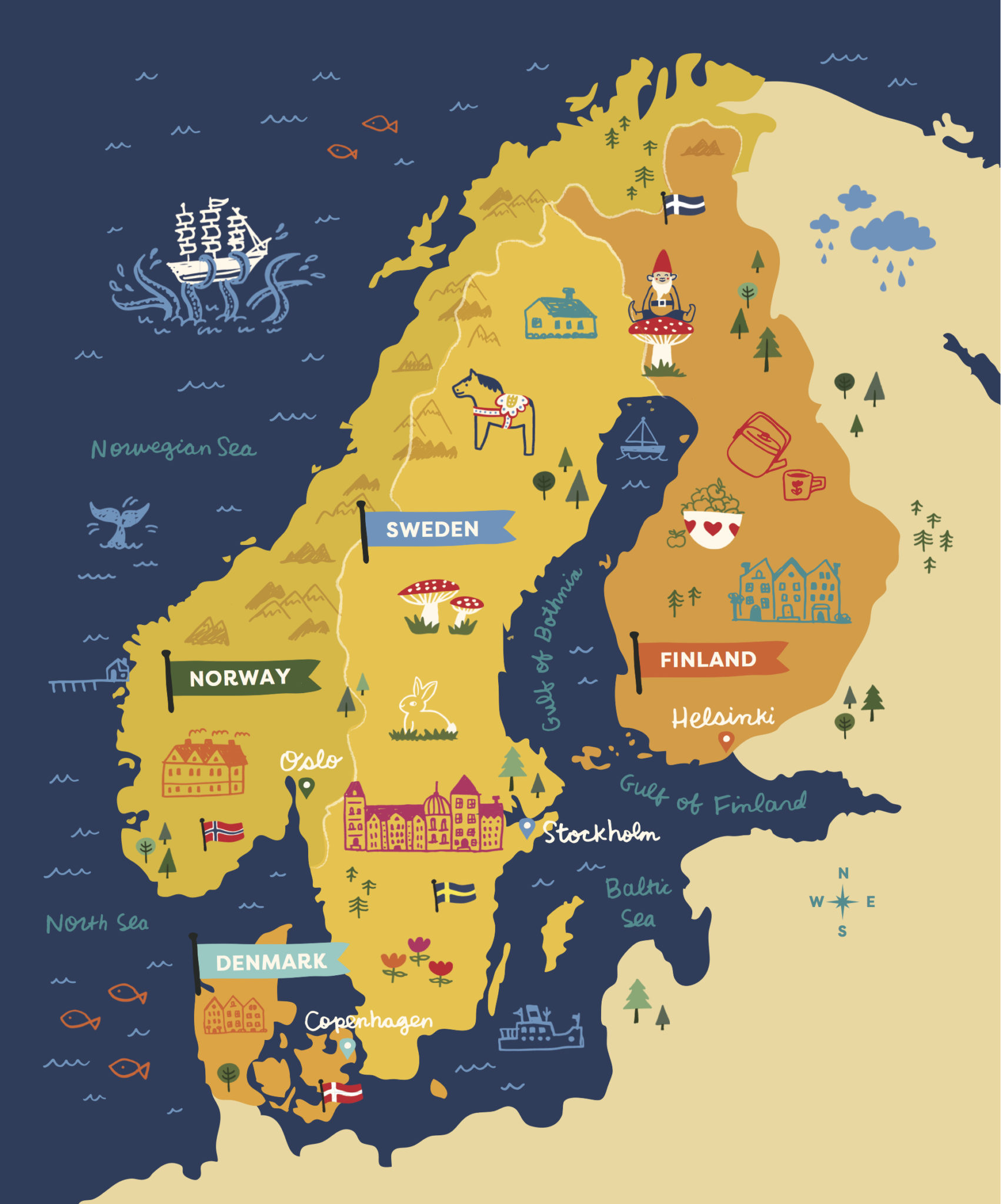 Scandinavian Gatherings: What Is Scandinavia? - Lulu the Baker