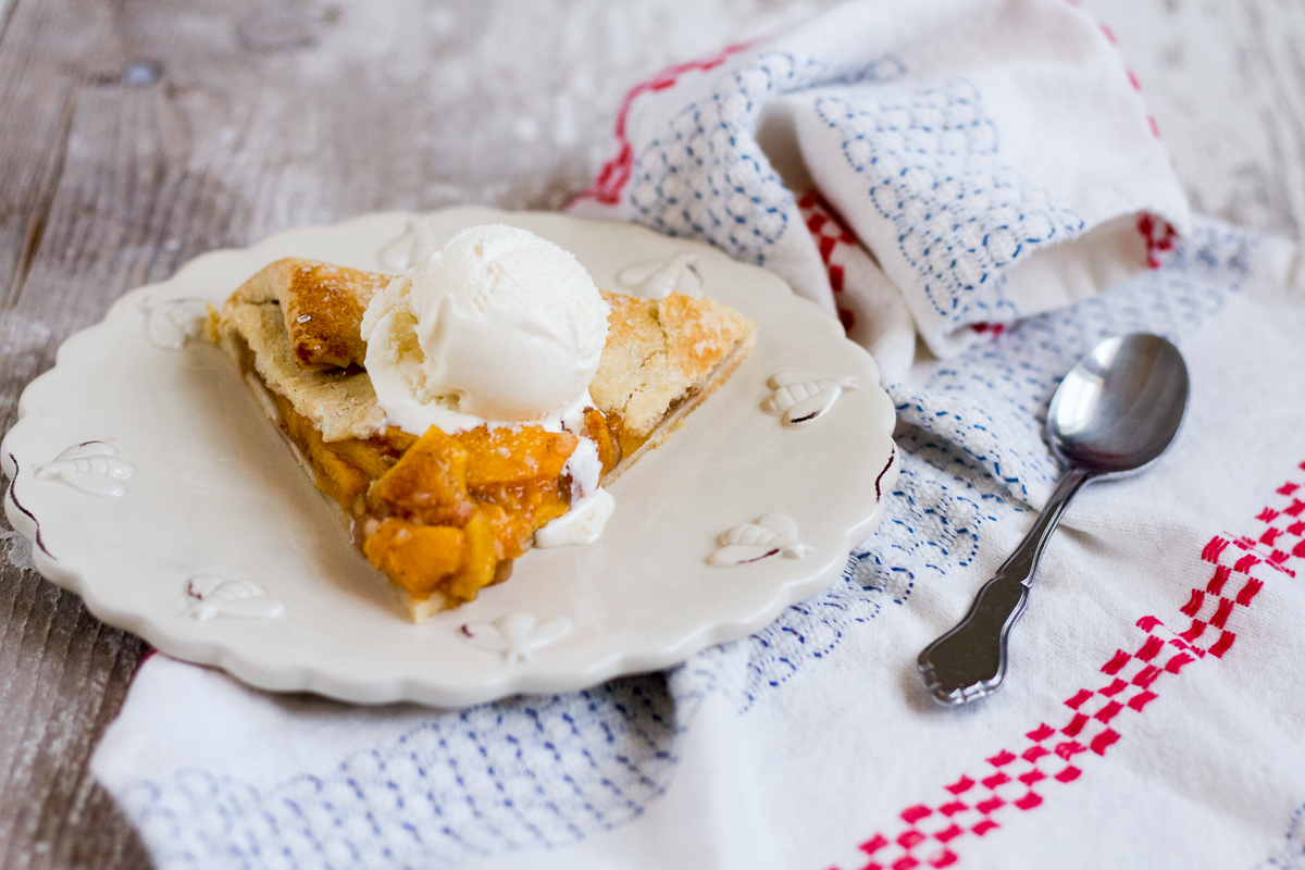 Make this sweetly spiced fresh peach galette, and enjoy one last bite of summer!