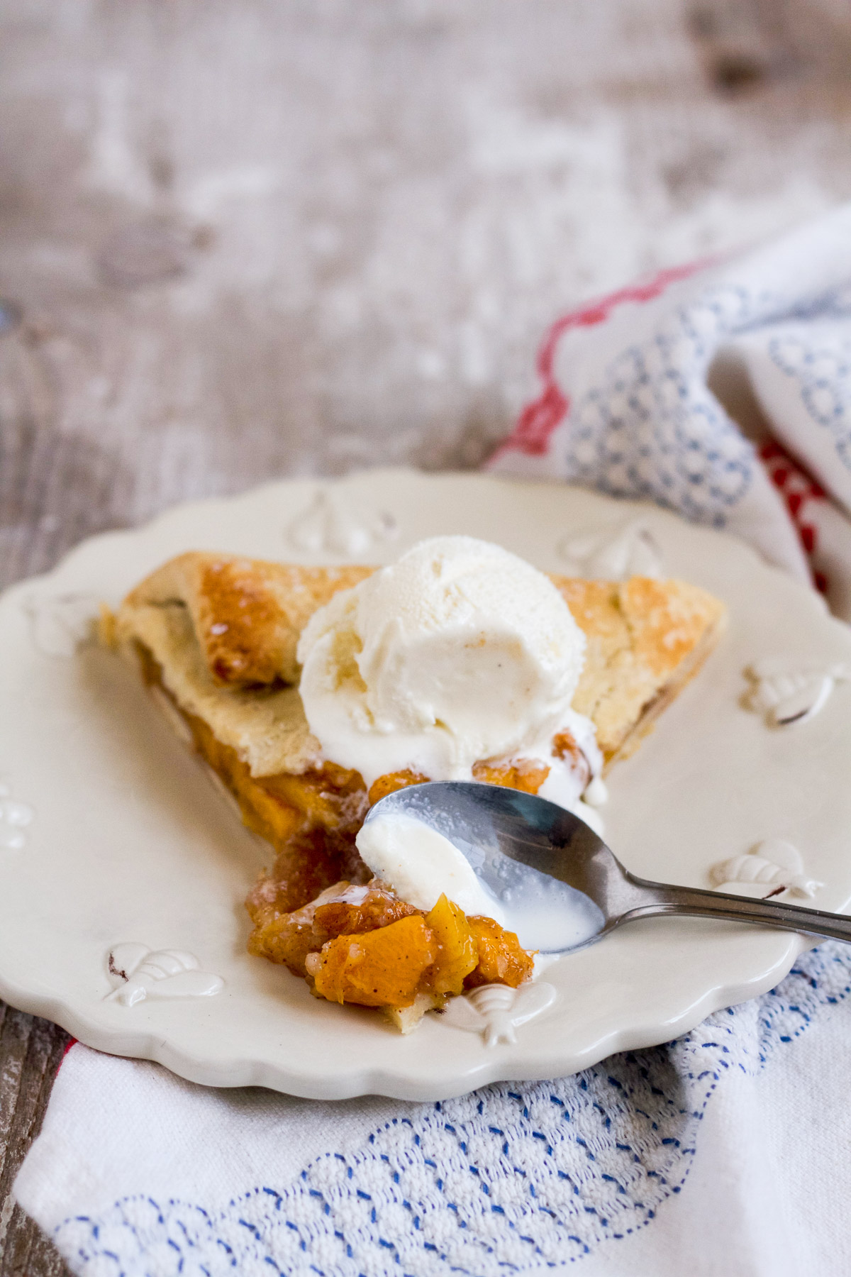 Make this sweetly spiced fresh peach galette, and enjoy one last bite of summer!