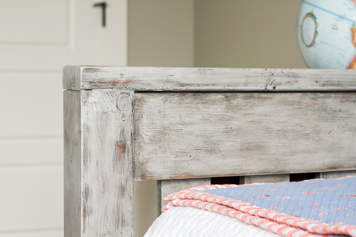 Find out how to use chalk paint and wax to make new wood look rustic and weathered.