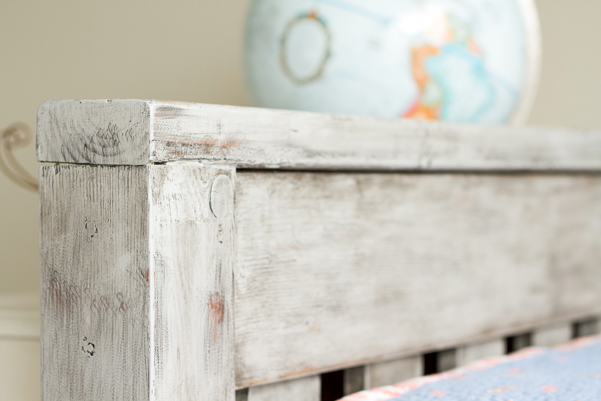 Find out how to use chalk paint and wax to get a rustic, weathered wood finish on new wood.