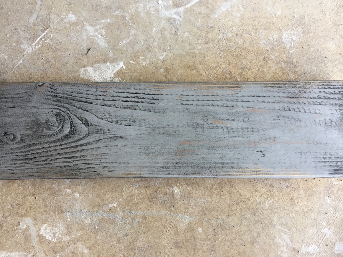 Find out how to use chalk paint and wax to get a rustic, weathered wood finish on new wood.