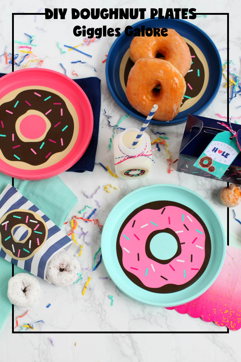 DIY donut plates from Giggles Galore