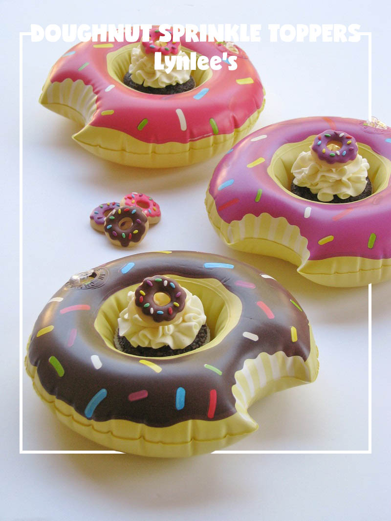 donut cupcake toppers