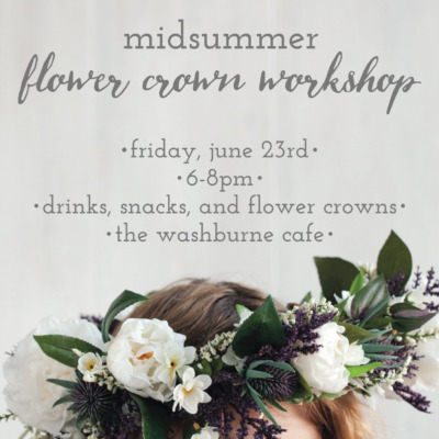 Make flower crowns for midsummer at this hands-on workshop!