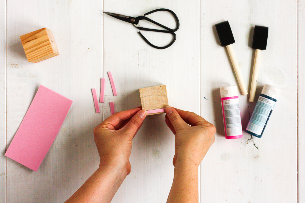 Make your own block-printed wrapping paper!