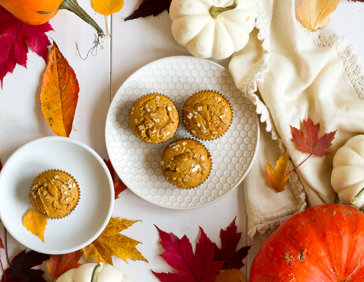 These easy pumpkin muffins are a breeze to make, and are the perfect delicious Fall breakfast!