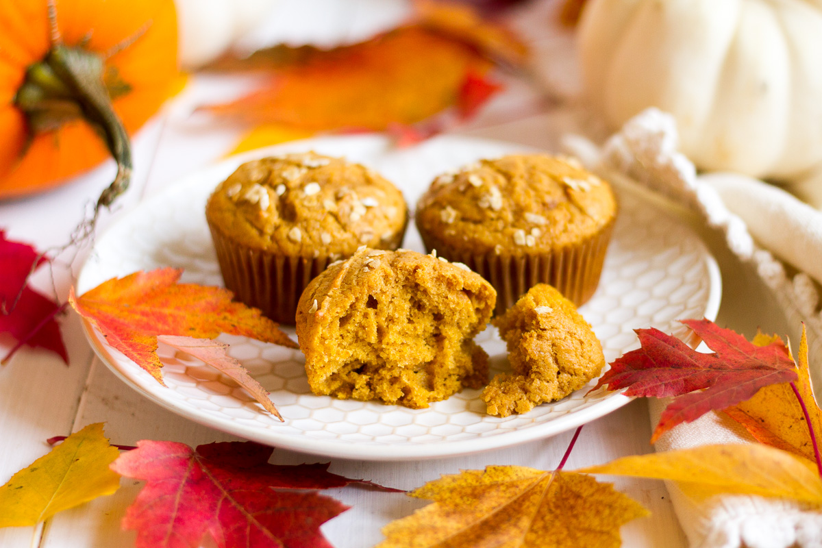 These easy pumpkin muffins are a breeze to make, and are the perfect delicious Fall breakfast!