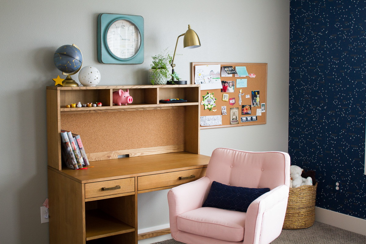 Our 12 year-old daughter's bedroom for the Fall 2017 One Room Challenge is finally finished!