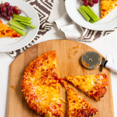 When we have a really busy weeknight come up, or we need a quick and easy dinner that the babysitter can fix for the kids, DiGiorno Cheese Stuffed Crust Five Cheese Pizza is our go-to! Everyone loves it, and the crust is preservative free. Paired with a side salad or cut up fruits and veggies, it makes a wholesome and deliciously easy dinner.