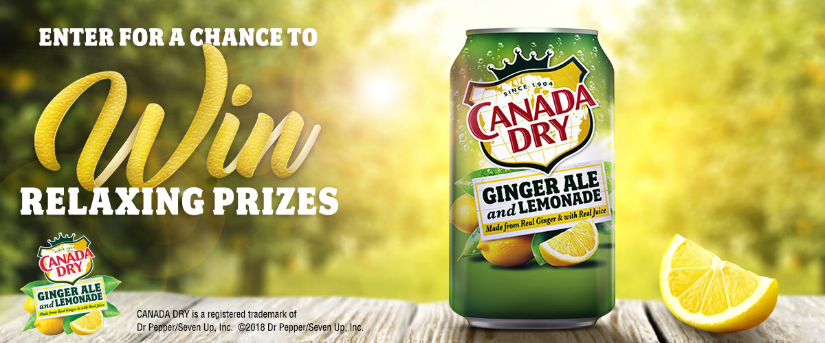 Enter to win fun prizes from Canada Dry!