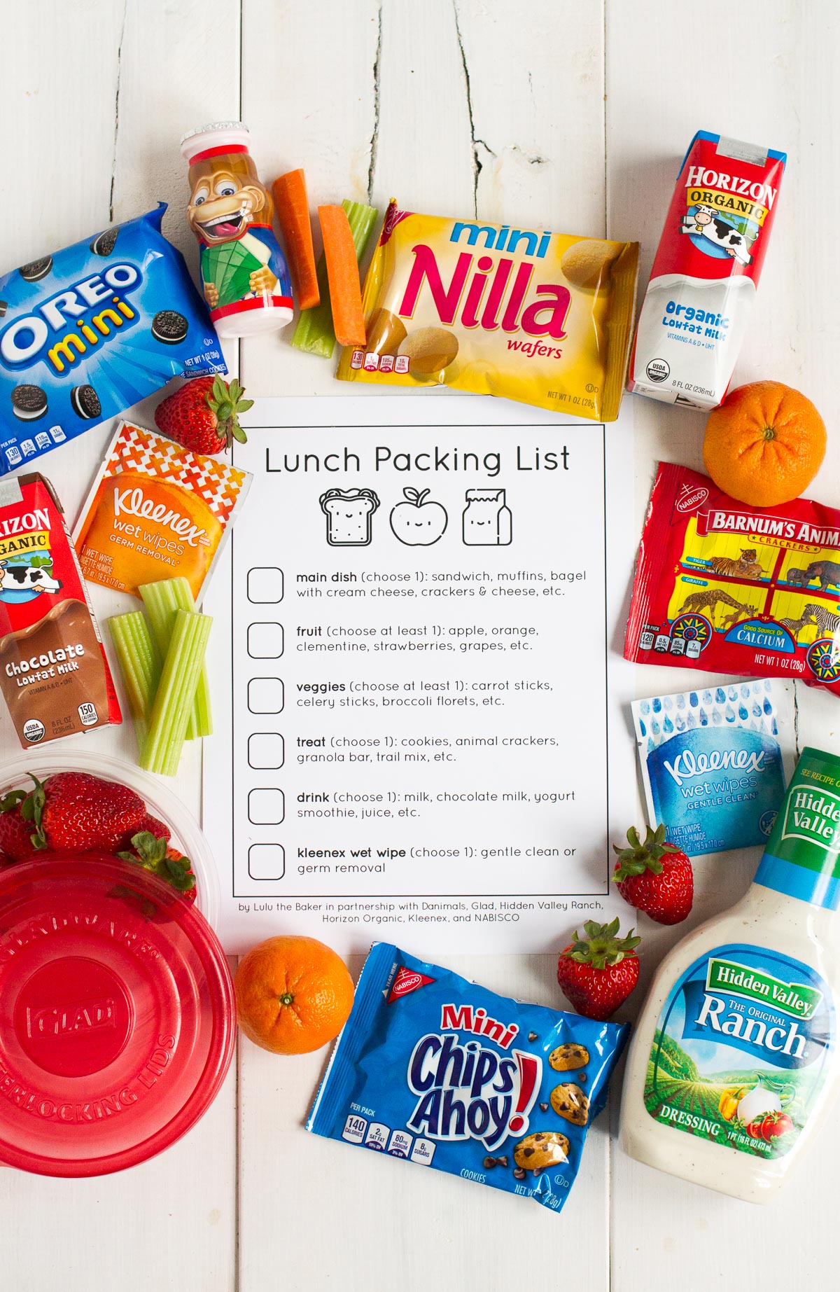 Download and print this free lunch packing list to help with back-to-school season! Also get two of my kids' favorite lunch "recipes."