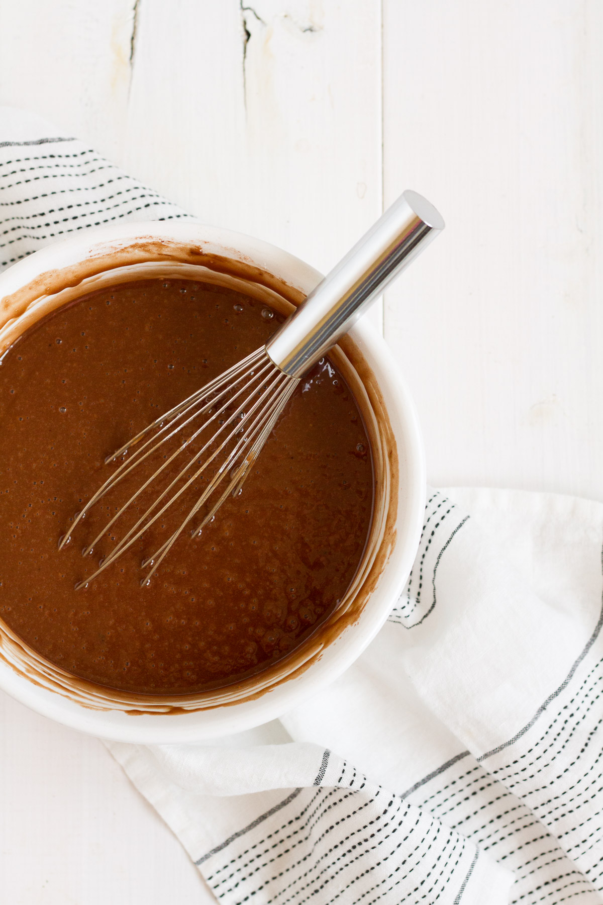 This super simple one-bowl double chocolate cake is easy and delicious!