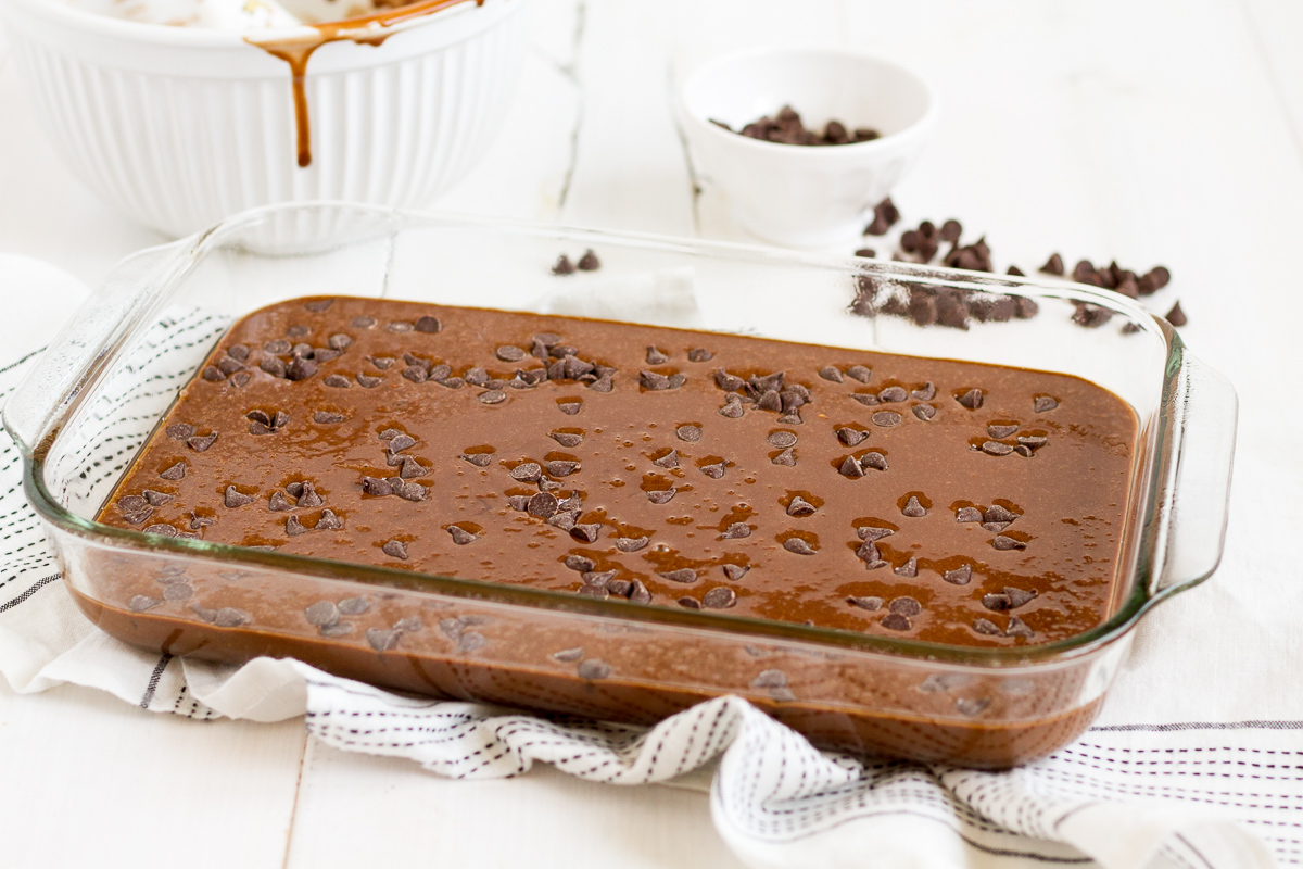 This super simple one-bowl double chocolate cake is easy and delicious!