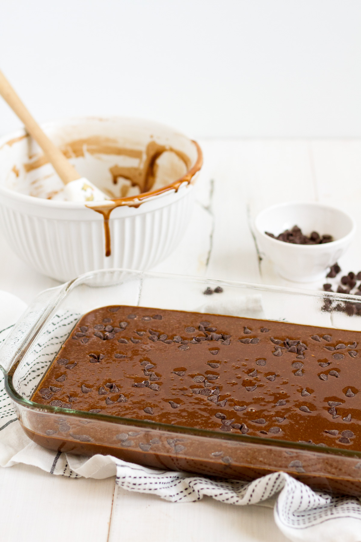 This super simple one-bowl double chocolate cake is easy and delicious!