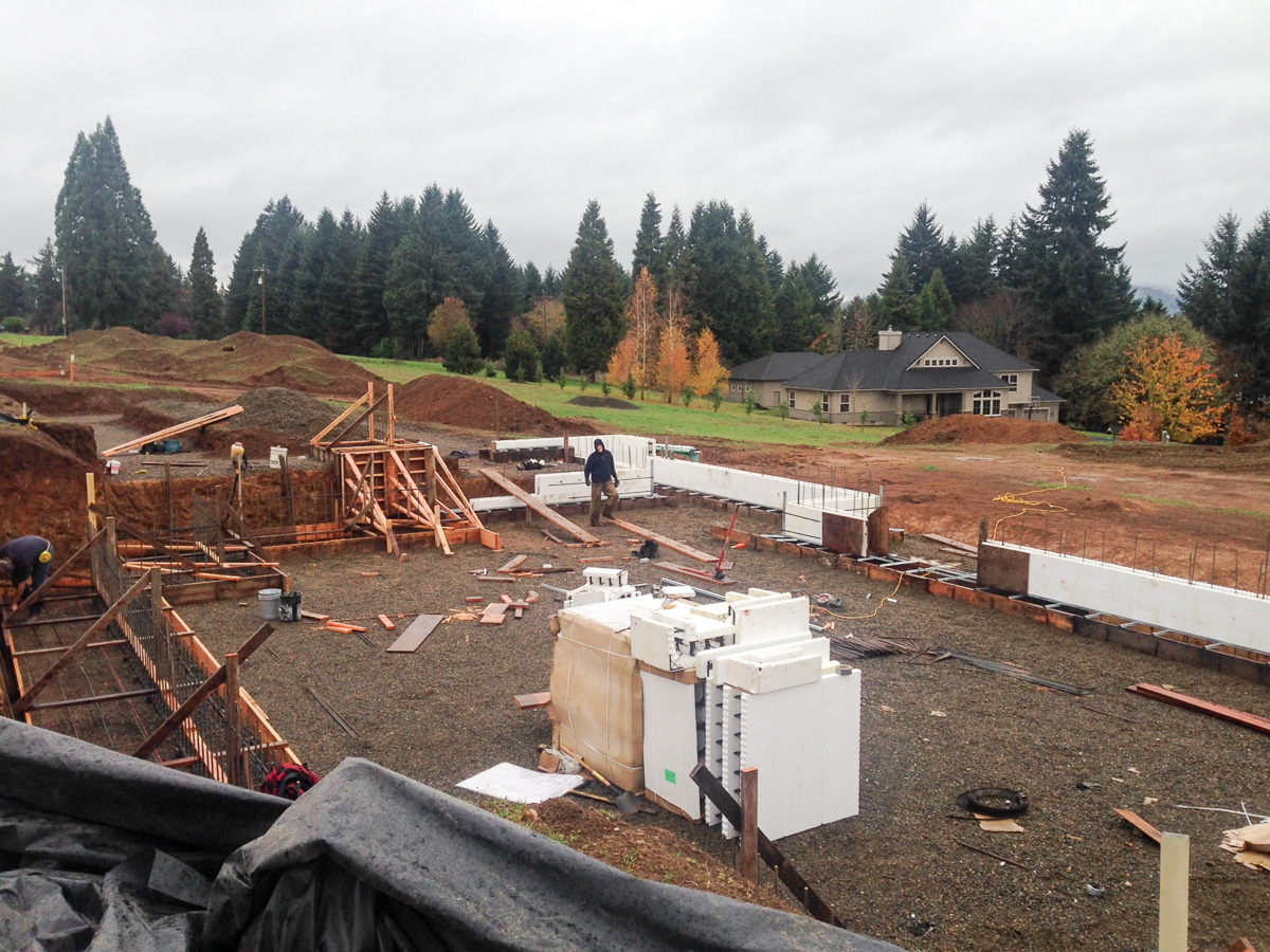 We went with ICF construction for the basement and main floor of our house. Read the full blog post to find out more about ICF.