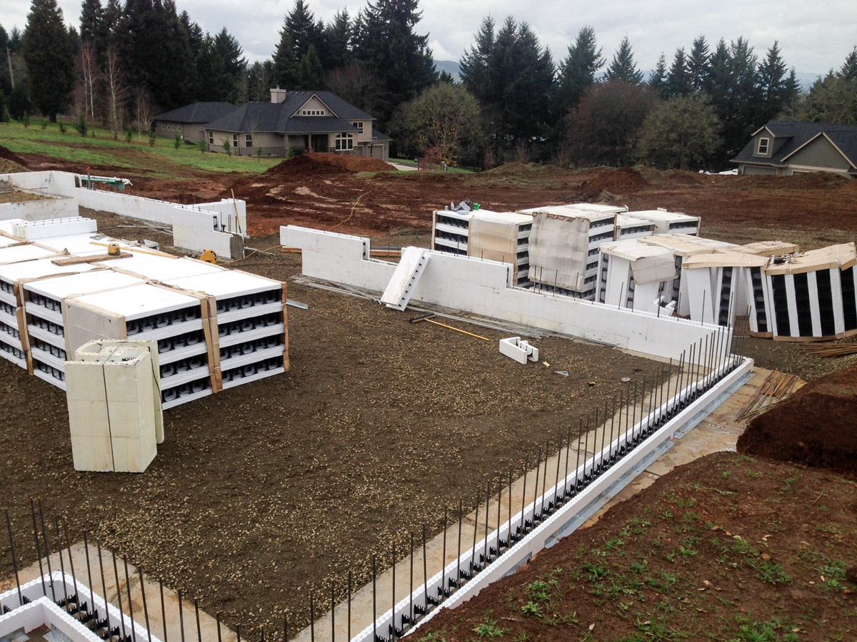 We went with ICF construction for the basement and main floor of our house. Read the full blog post to find out more about ICF.