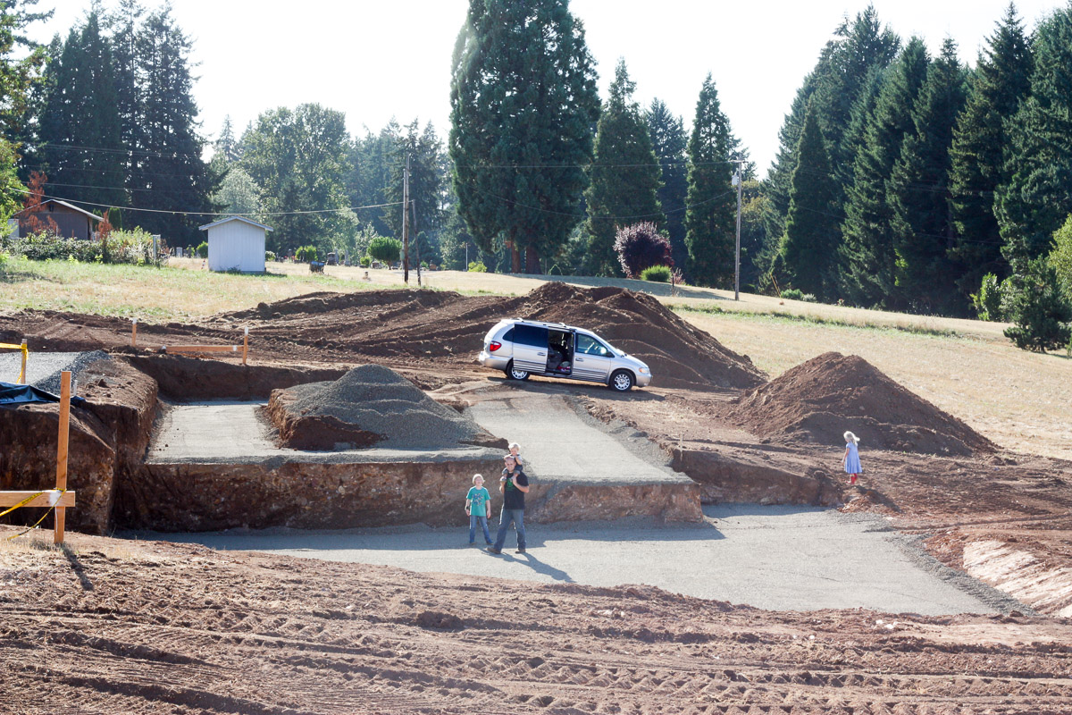 Excavation began on our modern farmhouse in August 2013. Read more about our construction process on the blog!
