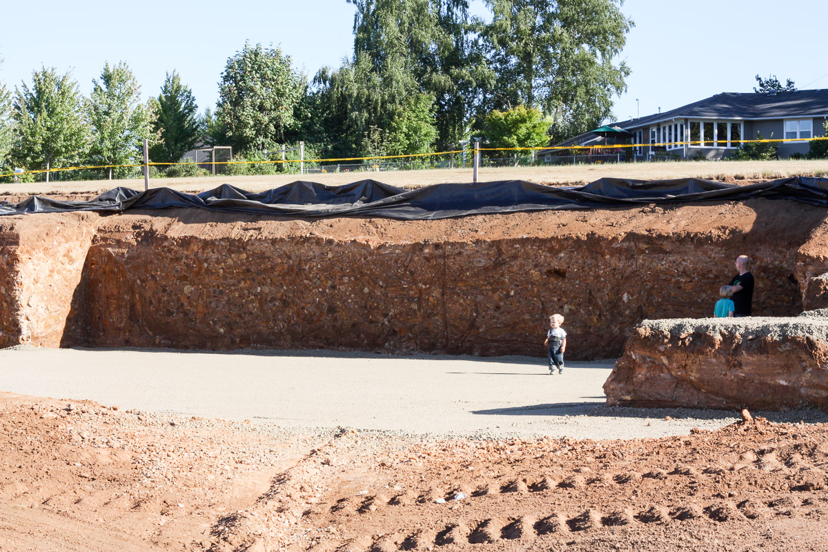 Excavation began on our modern farmhouse in August 2013. Read more about our construction process on the blog!