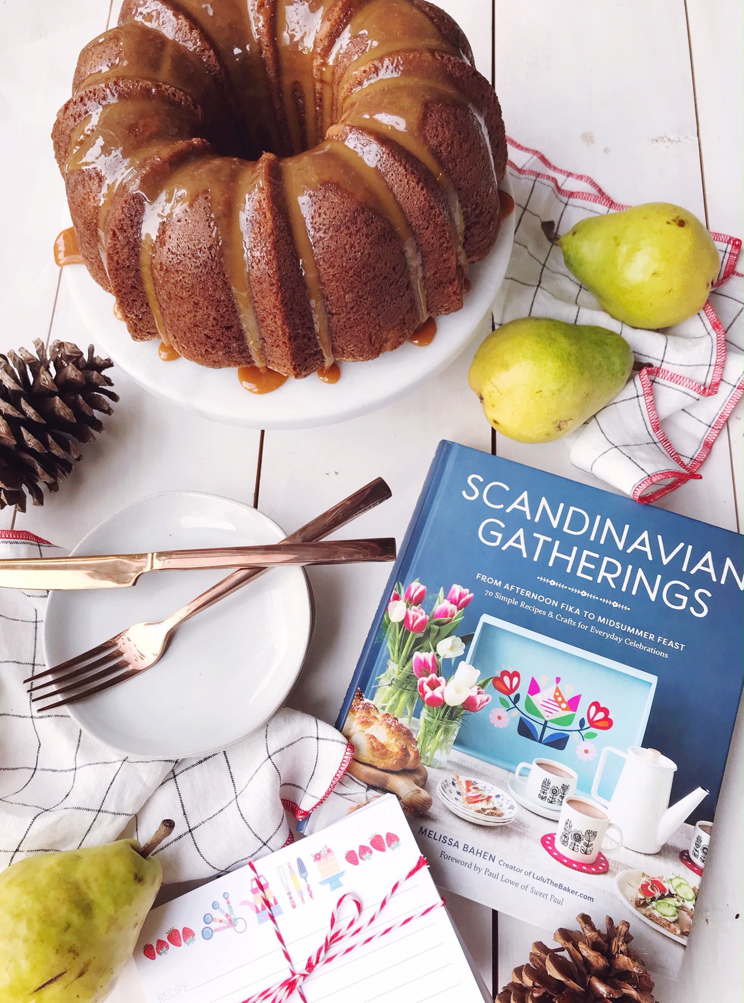 Get the recipe for Spiced Pear Bundt Cake with Caramel Sauce from Scandinavian Gatherings.