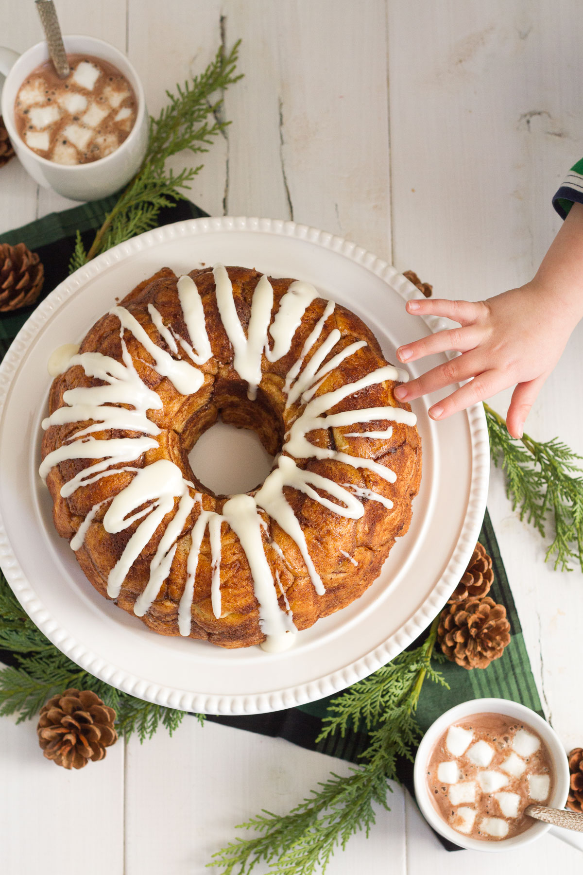 Warm, buttery, and covered in sweet cinnamon and sugar, this delicious homemade monkey bread is the perfect treat for chilly weather.