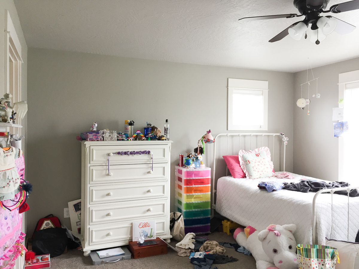 I'm making over our daughter's bedroom for the Spring 2019 One Room Challenge! The room needs a good clean out, some smart storage, and thoughtful, cohesive design.