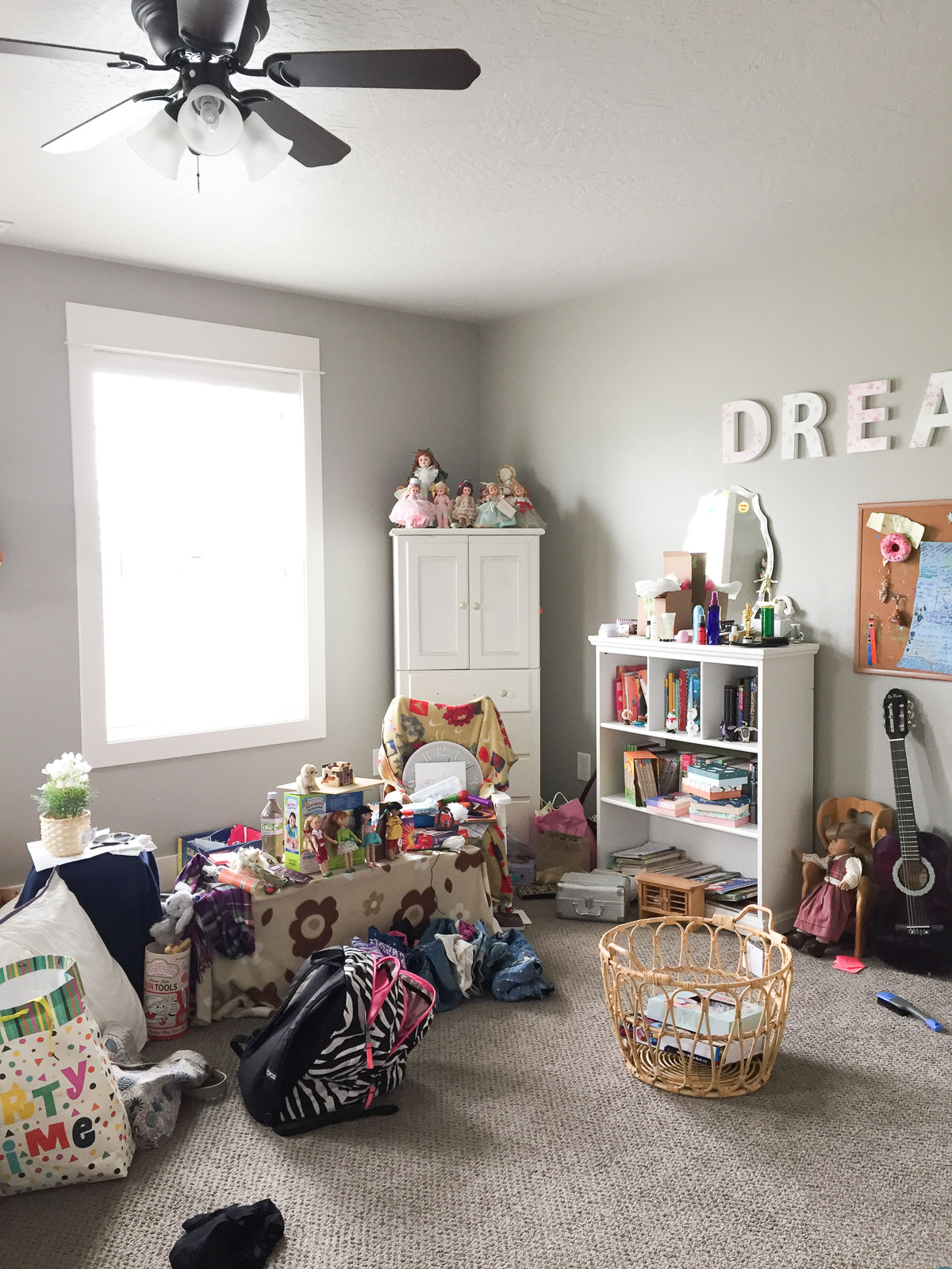 I'm making over our daughter's bedroom for the Spring 2019 One Room Challenge! The room needs a good clean out, some smart storage, and thoughtful, cohesive design.