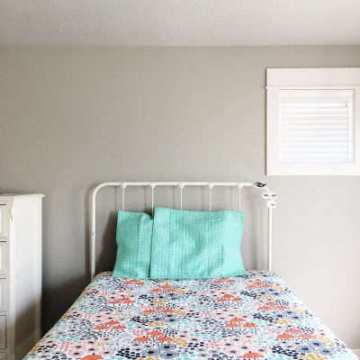We are almost at the end of the Spring 2019 One Room Challenge, and have just one week left to put all the finishing touches on our daughter's bedroom makeover!